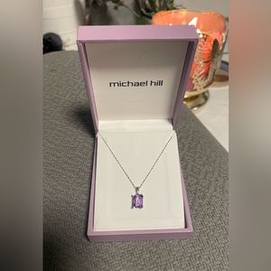 Michael Hill amethyst necklace 10k -NEW
